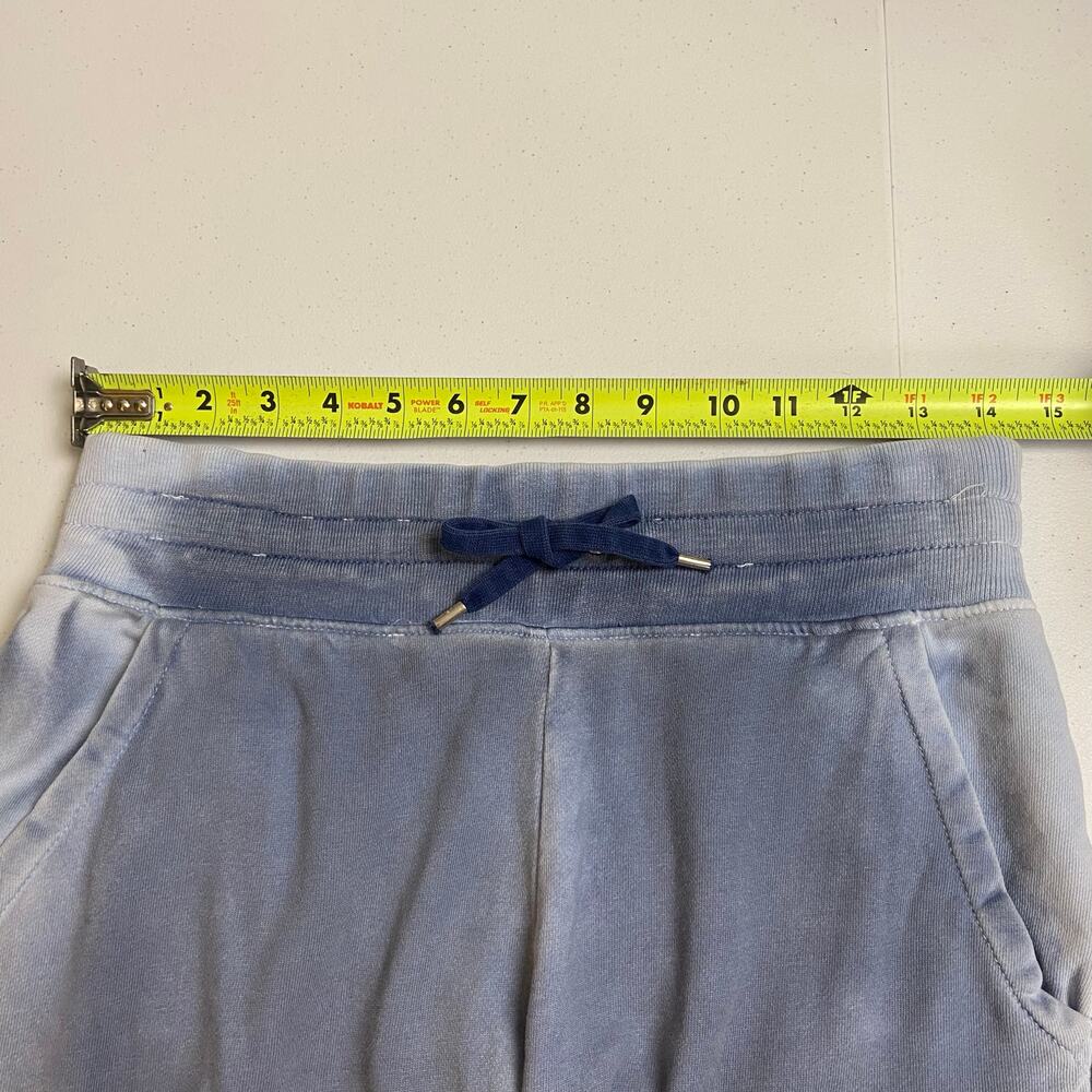 Lauren Ralph Lauren Women’s Blue French Terry Jogger Pants Logo Preppy Small - Picture 10 of 14